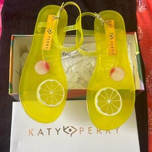 Worn Katy Perry jelly sandal